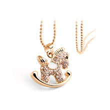 Load image into Gallery viewer, Cute Trojan Pendant with Austrian Element Crystal and Necklace