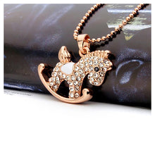 Load image into Gallery viewer, Cute Trojan Pendant with Austrian Element Crystal and Necklace