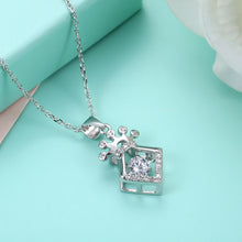 Load image into Gallery viewer, 925 Sterling Silver Crown Pendant with Austrian Element Crystal and Necklace