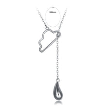 Load image into Gallery viewer, Simple 925 Sterling Silver Cloud Water Drop Necklace