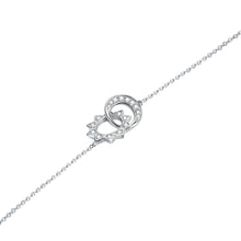 Load image into Gallery viewer, 925 Sterling Silver Star Moon Necklace with Austrian Element Crystal
