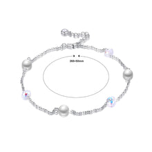 Load image into Gallery viewer, Simple 925 Sterling Silver Fashion Pearl Anklet