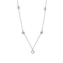Load image into Gallery viewer, 925 Sterling Silver Star Necklace with Austrian Element Crystal