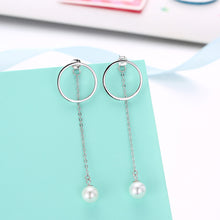 Load image into Gallery viewer, Elegant 925 Sterling Silver Fashion Pearl Earrings