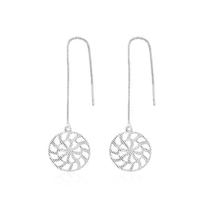 Fashion Round Hollow Earrings