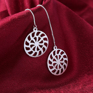 Fashion Round Hollow Earrings