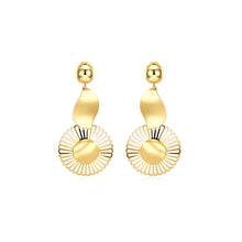 Load image into Gallery viewer, Gold Openwork Flower Earrings
