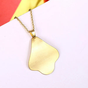 Simple Golden Tree Pendant with Necklace