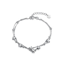 Load image into Gallery viewer, 925 Sterling Silver Double Star Bracelet