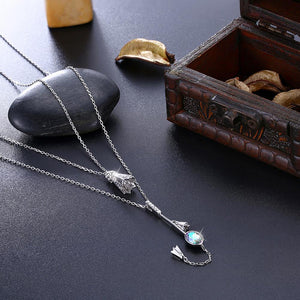 925 Sterling Silver Badminton Pendant with Austrian Element Crystal and Necklace - Glamorousky