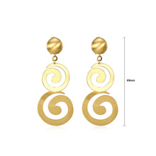 Load image into Gallery viewer, Simple Golden Round Earrings