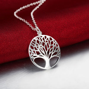 Simple Tree Pendant with Necklace