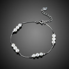Load image into Gallery viewer, 925 Sterling Silver Elegant Pearl Bracelet