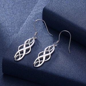 925 Sterling Silver Simple Geometric Earrings - Glamorousky