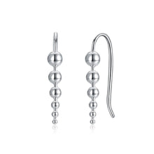 Load image into Gallery viewer, 925 Sterling Silver Simple Round Bead Earrings - Glamorousky