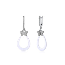 Load image into Gallery viewer, 925 Sterling Silver Elegant Butterfly Earrings with Cubic Zircon - Glamorousky