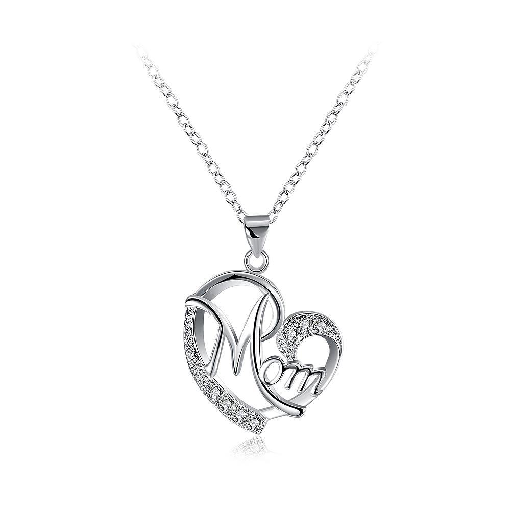 Sweet Heart Pendant with Cubic Zircon and Necklace - Glamorousky