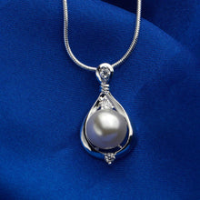 Load image into Gallery viewer, Elegant Drop-shaped Pendant with Fashion Pearls and Necklace - Glamorousky