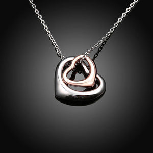 Sweet Hollow Heart Pendant with Necklace - Glamorousky
