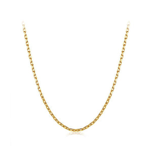 Simple Plated Gold Necklace - Glamorousky