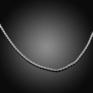 Fashion Geometric Twisted Rope Necklace - Glamorousky