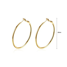 Load image into Gallery viewer, Fashion Plated Simple Gold Round Earrings - Glamorousky