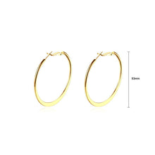 Load image into Gallery viewer, Simple Plated Gold Round Earrings - Glamorousky