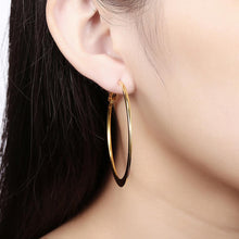 Load image into Gallery viewer, Simple Plated Gold Round Earrings - Glamorousky