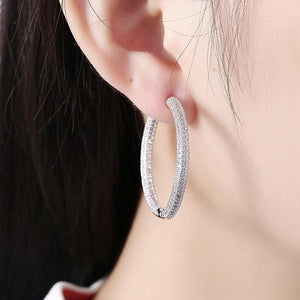 Shining Round Cubic Zircon Earrings - Glamorousky