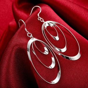 Fashion Multilayer Oval Earrings - Glamorousky