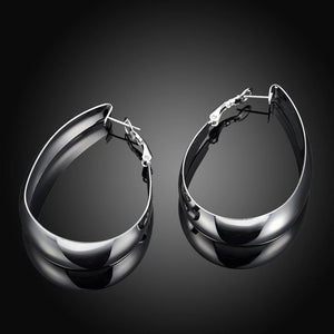 Fashion Simple Oval Earrings - Glamorousky