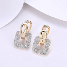 Load image into Gallery viewer, Elegant Sparkling Square Cubic Zircon Earrings - Glamorousky