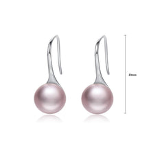 Load image into Gallery viewer, 925 Sterling Silver Elegant Simple Fashion Rose Red Pearl  Earrings - Glamorousky