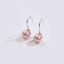 Load image into Gallery viewer, 925 Sterling Silver Elegant Simple Fashion Rose Red Pearl  Earrings - Glamorousky