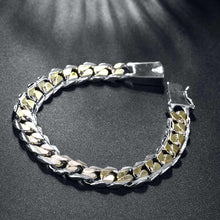 Load image into Gallery viewer, Fashion Geometric Two-Tone Side Bracelet For Men - Glamorousky