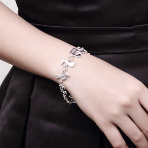 Simple and Fashion Note Bracelet - Glamorousky
