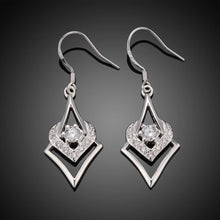 Load image into Gallery viewer, Simple Geometric Diamond Earrings with Austrian Element Crystal - Glamorousky
