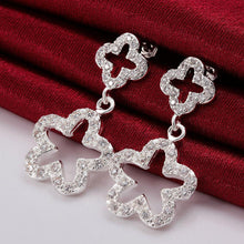 Load image into Gallery viewer, Elegant Sparkling Flower Earrings with Austrian Element Crystal - Glamorousky