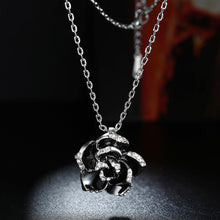 Load image into Gallery viewer, Romantic Rose Pendant with Austrian Element Crystal and Necklace - Glamorousky