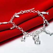 Load image into Gallery viewer, Fashion Cute Cat and Fish Bracelet - Glamorousky