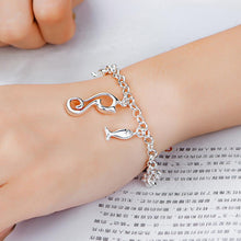 Load image into Gallery viewer, Fashion Cute Cat and Fish Bracelet - Glamorousky