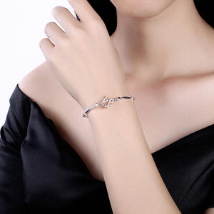 925 Sterling Silver Fashion Capricorn Bracelet with Cubic Zircon - Glamorousky