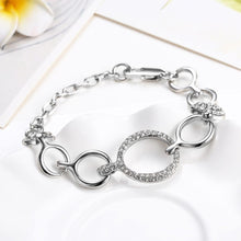Load image into Gallery viewer, Simple Circle Bracelet with Austrian Element Crystal - Glamorousky
