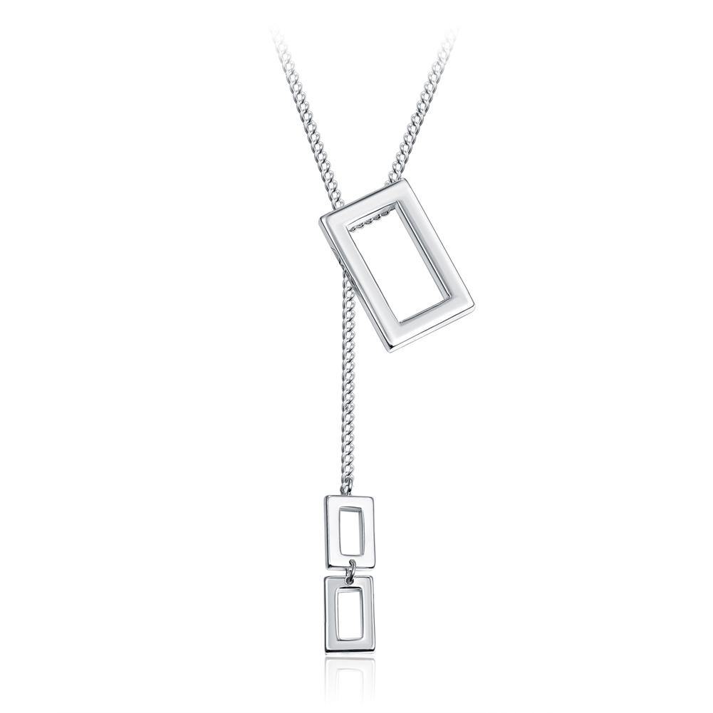 Simple Fashion Geometric Rectangle Necklace - Glamorousky