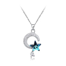 Load image into Gallery viewer, 925 Sterling Silver Fashion Elegant Star and Moon with Austrian Element Crystal - Glamorousky