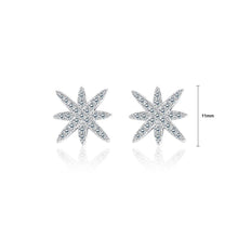 Load image into Gallery viewer, 925 Sterling Silver Star Stud Earrings with Austrian Element Crystal - Glamorousky