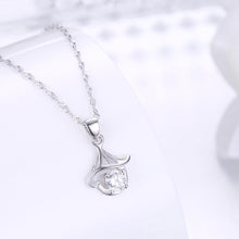 Load image into Gallery viewer, 925 Sterling Silver Simple Delicate Hollow Out Mini Conch Pendant Necklace with Cubic Zircon - Glamorousky