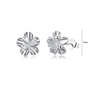925 Sterling Silver Romantic Elegant Exquisite Daisies Flower Earrings and Ear Studs - Glamorousky