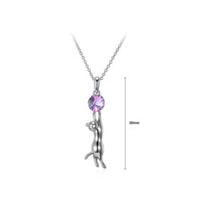 Load image into Gallery viewer, 925 Sterling Silver Elegant Fashion Sexy Cat Pendant and Necklace with Austrian Element Crystal - Glamorousky