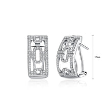 Load image into Gallery viewer, 925 Sterling Silve Sparkling Elegant Noble Fashion Hollow Out Earrings with Cubic Zircon - Glamorousky